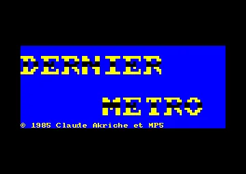 Dernier Metro (F) (1985) screen shot title